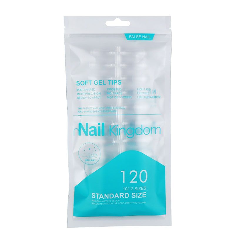 Hot Selling 120pcs Artificial Nails Acrylic Press on Nails Coffin False Nails Clear Fake Nail Tips for Extension Manicure Tool