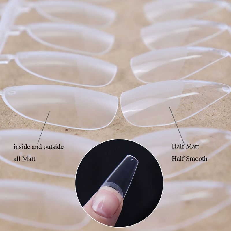 Hot Selling 120pcs Artificial Nails Acrylic Press on Nails Coffin False Nails Clear Fake Nail Tips for Extension Manicure Tool